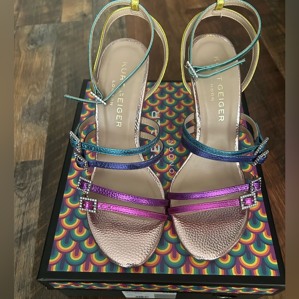 Kurt Geiger London Pierra Strappy Sandal multicolor